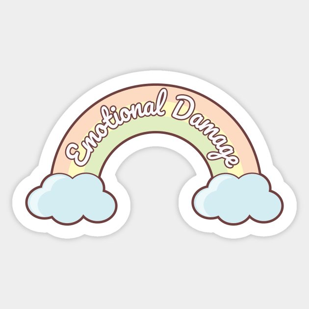 Emotional Damage Sticker by Sticus Design